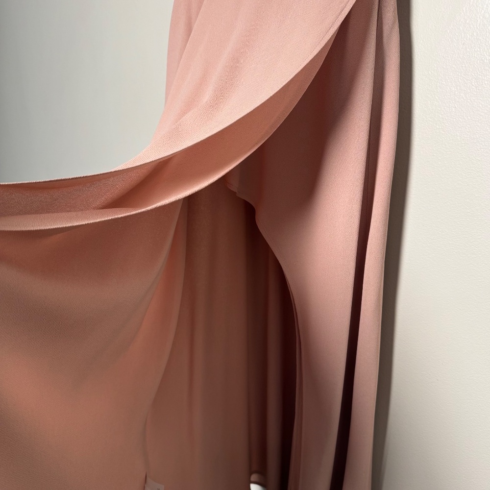 Reformation Blush Petal Pink Gala Midi Dress Sz 2 - Picture 5 of 15